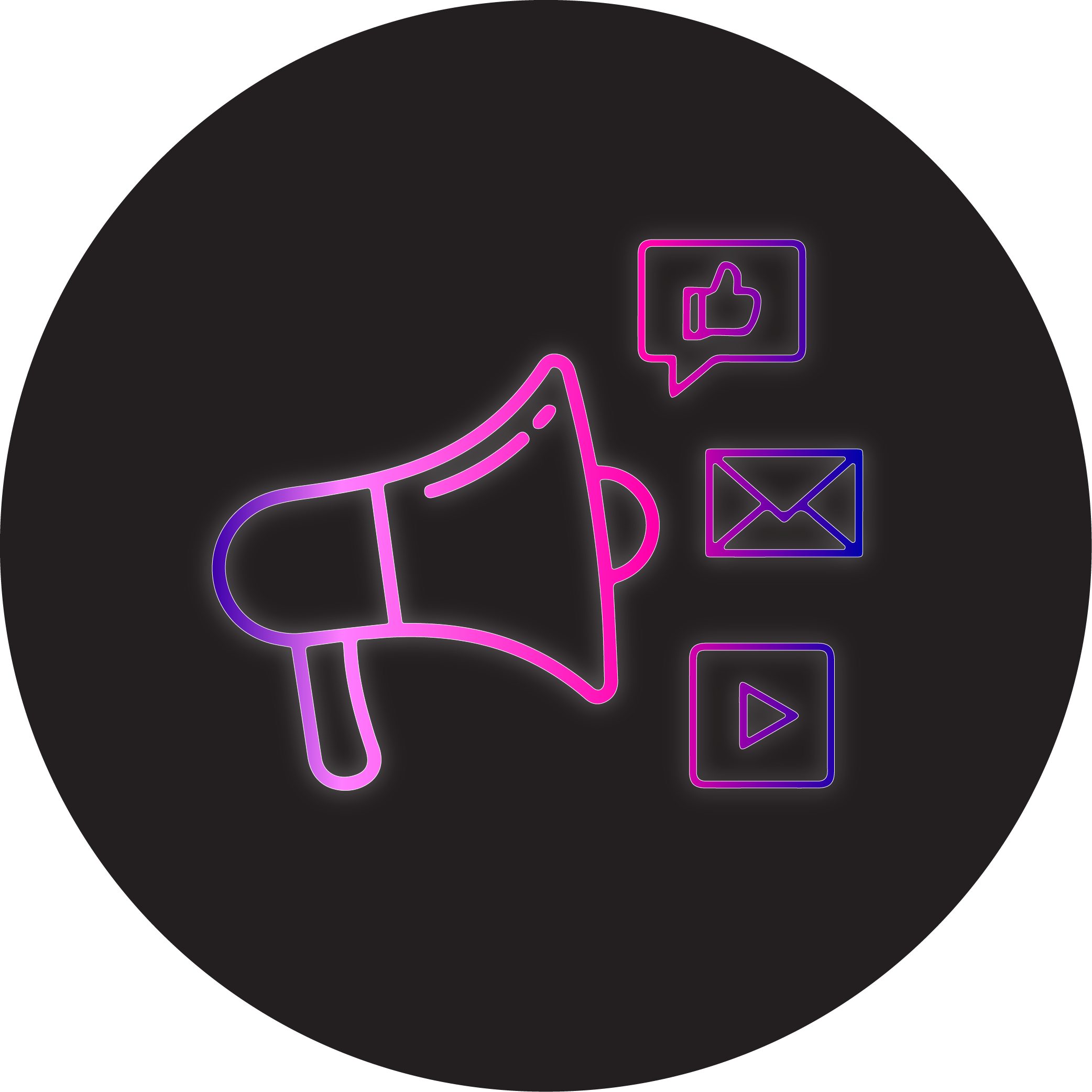 Service Icons (Channels Marketing) Neon